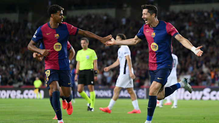Robert Lewandowski, Lamine Yamal