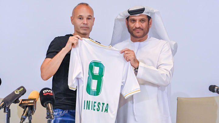 Emirates Club holds signing ceremony for Andres Iniesta