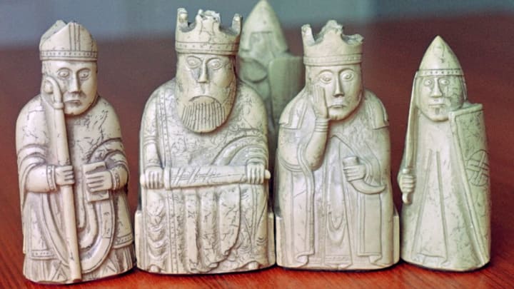Some of the Lewis Chessmen.