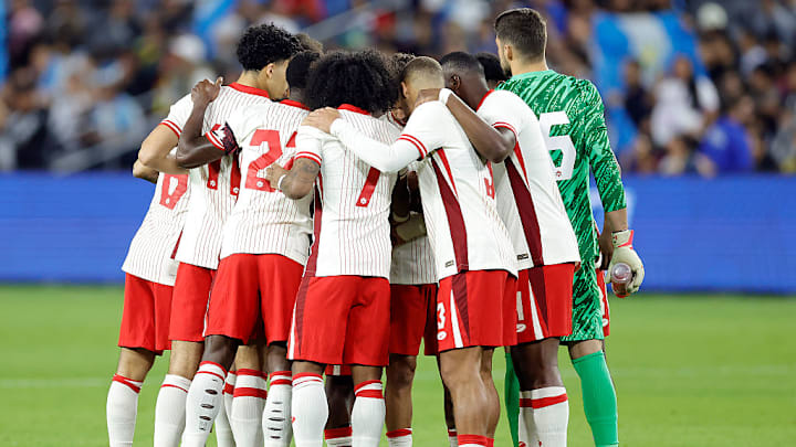 La selección canadiense previo a un partido amistoso ante Guatemala La selección canadiense previo a un partido amistoso ante Guatemala