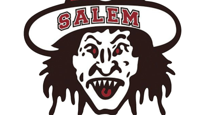 Salem High School Witches logo. Salem High School Witches logo.