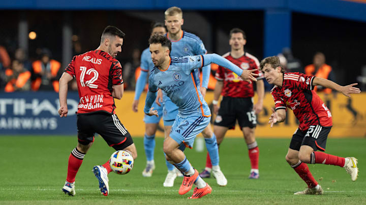Kevin O'Tool (22) of NYCFC in action during MLS Eastern...