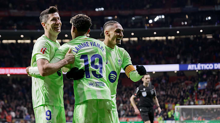 Lamine Yamal, Raphinha, Robert Lewandowski