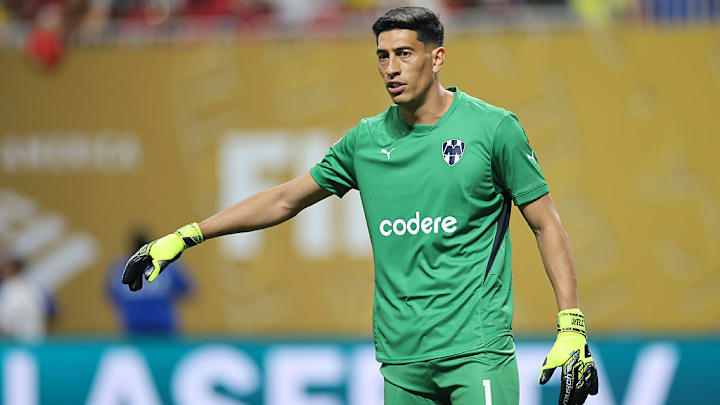 Esteban Andrada, mientras defendió el arco del Monterrey en el Mundial de Clubes