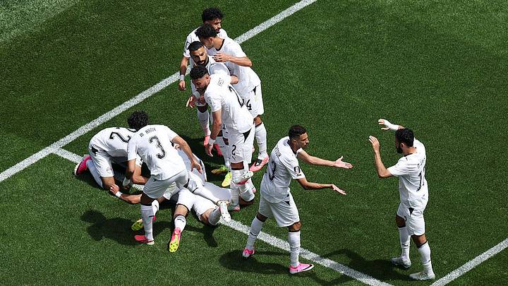 Egipto celebra su primer tanto en el Mundial 2026 ante Bélgica. Egipto celebra su primer tanto en el Mundial 2026 ante Bélgica.