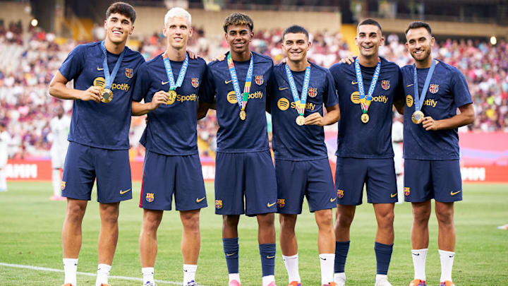 Pedro Gonzalez Lopez 'Pedri', Ferran Torres, Lamine Yamal, Pau Cubarsi, Eric Garcia, Dani Olmo