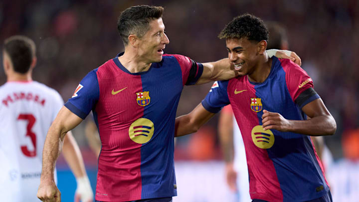 Robert Lewandowski, Lamine Yamal