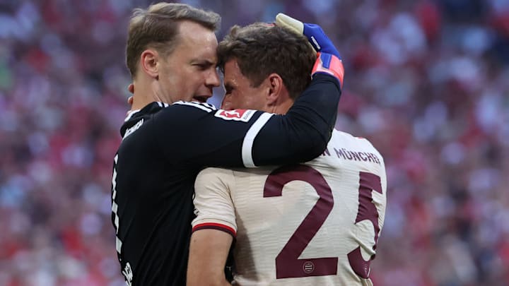 Manuel Neuer und Thomas Müller verbrachten gemeinsam 14 Jahre beim FC Bayern