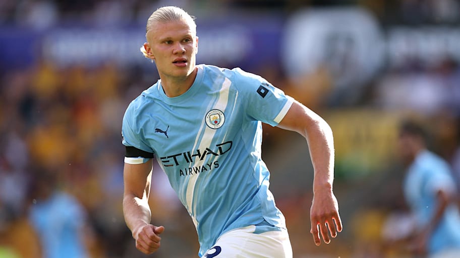 Erling Haaland was among the big names missing from the 2025 PFA Team of the Year. | Michael Regan/Getty Images