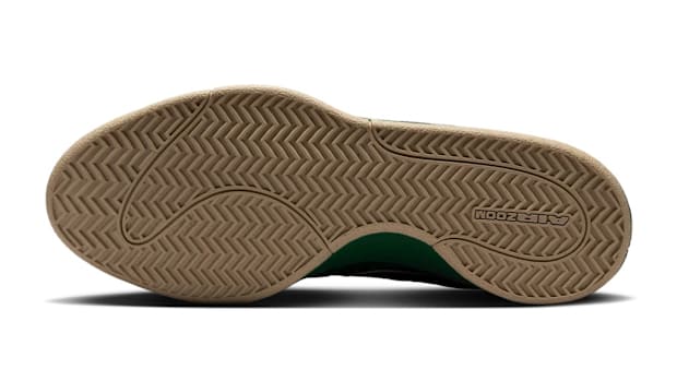 Brown outsole of the Nike Book 1.