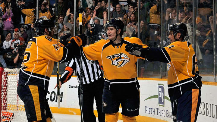 Filip Forsberg, Mike Fisher, Mike Ribeiro