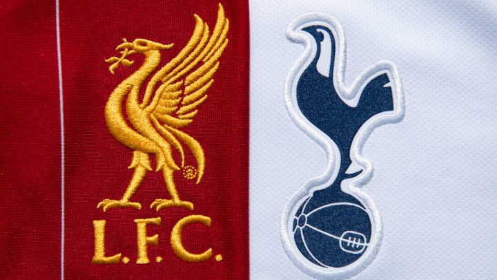 The Liverpool and Tottenham Hotspur Club Badges