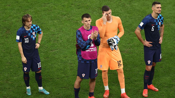 Luka Modric, Ante Budimir, Ivo Grbic, Dejan Lovren