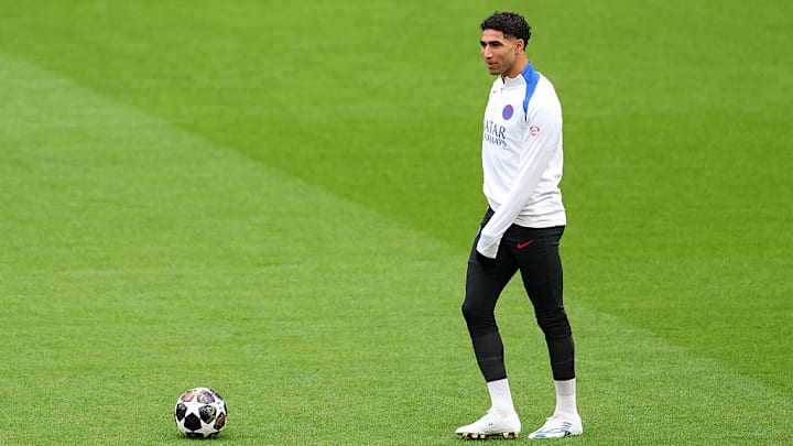 Hakimi se lesionó en los últimos minutos del juego de ida ante el Bayern.