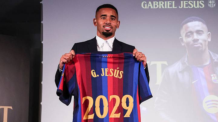 Jesus has arrived on a three-year deal from Arsenal. Jesus has arrived on a three-year deal from Arsenal.