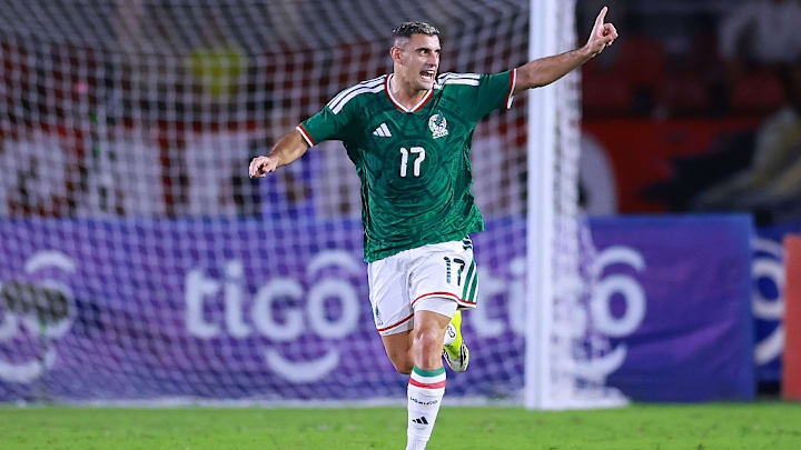 Germán Berterame, durante el partido entre Panamá y México del 22 de enero pasado