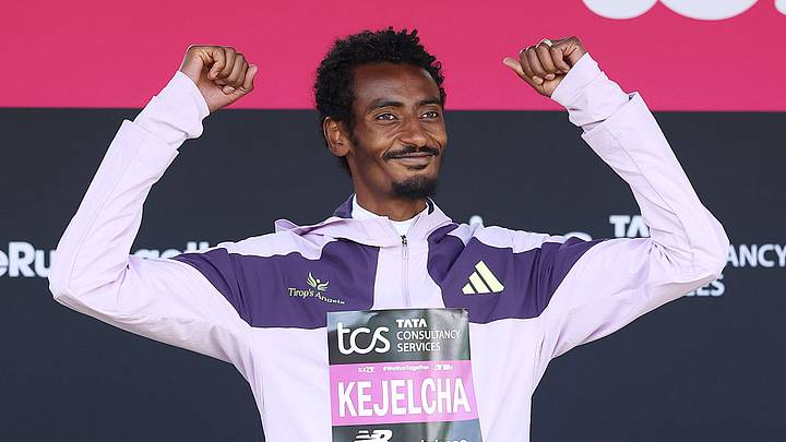 Kejelcha, de 29 años, encabezó un podio en la capital argentina que completaron sus compatriotas Tadese Worku y Bereket Nega. Kejelcha, de 29 años, encabezó un podio en la capital argentina que completaron sus compatriotas Tadese Worku y Bereket Nega.
