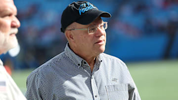 CHARLOTTE, NC - NOVEMBER 24: Carolina Panthers owner David Tepper during an NFL football game between the Kansas City Chiefs and the Carolina Panthers on November 24, 2024 at Bank of America Stadium in Charlotte, N.C.