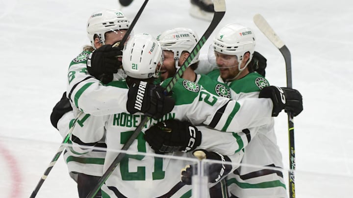 Jason Robertson, Roope Hintz, Tyler Seguin, Miro Heiskanen