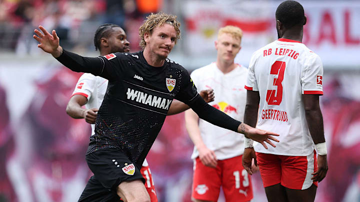 Nick Woltemade im VfB-Trikot.