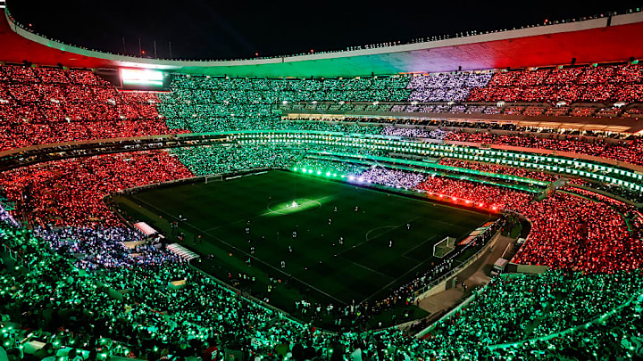 El Estadio Azteca, nombrado Estadio Ciudad de México para la Copa del Mundo.