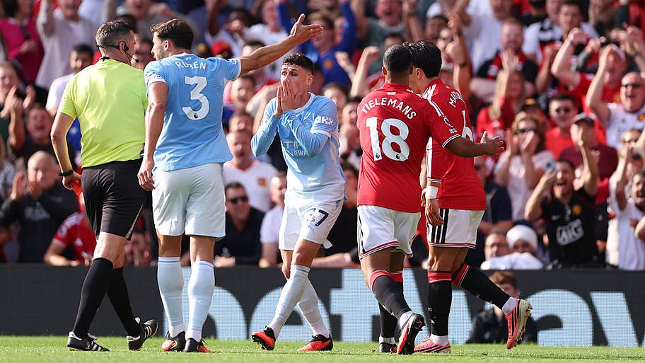 Why Man City’s Phil Foden Was Flashed Red Card in Feisty Manchester Derby