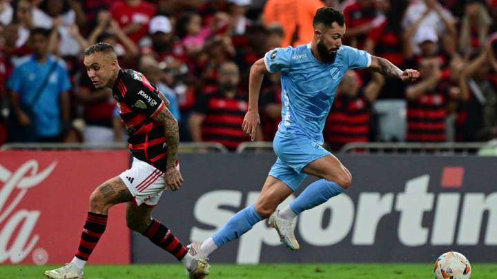 Everton Cebolinha, autor de gol na vitória do Flamengo sobre o Bolívar por 4 a 0 na Libertadores 202