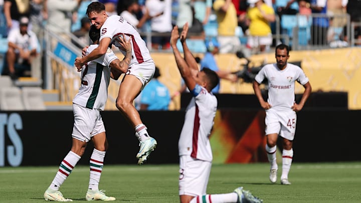 Los jugadores de Fluminense celebran el triunfo sobre el Inter de Milán. Los jugadores de Fluminense celebran el triunfo sobre el Inter de Milán.