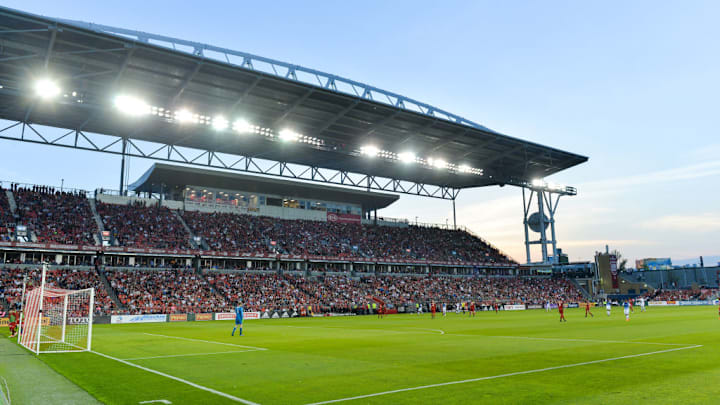 General view at the BMO Field during 2018 MLS Regular Season...