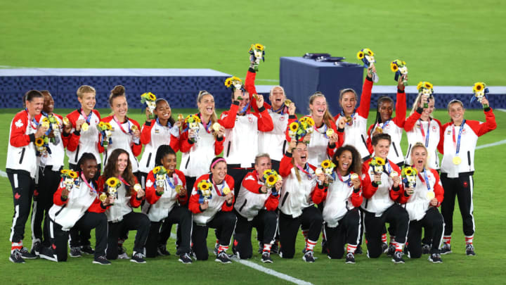 Canada v Sweden: Gold Medal Match Women's Football - Olympics: Day 14