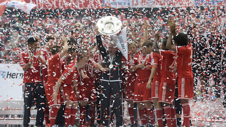 Die Bayern holten 2012/13 den Titel sechs Spieltage vor Schluss