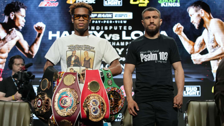 Devin Haney vs. Vasiliy Lomachenko boxing match start time, TV schedule, and time zones. 