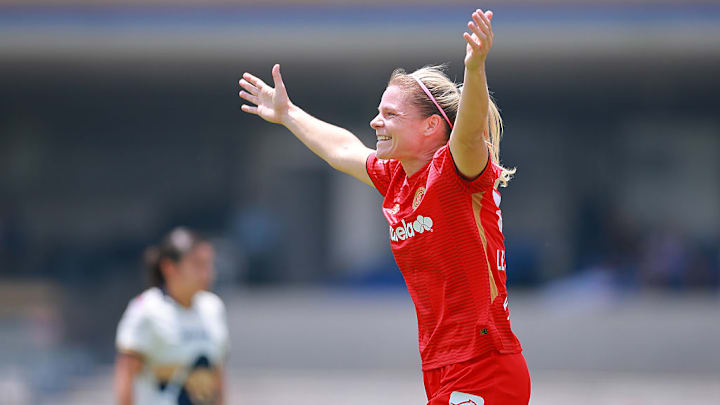Eugénie Le Sommer es una de las dos campeonas de goleo de la Liga MX femenil en el Clausura 2026.