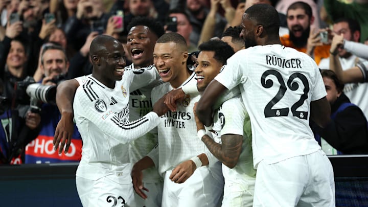 Kylian Mbappe, Ferland Mendy, Aurelien Tchouameni, Rodrygo, Antonio Ruediger