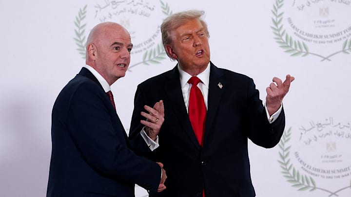 Gianni Infantino, presidente de FIFA, y Donald Trump, presidente de Estados Unidos.