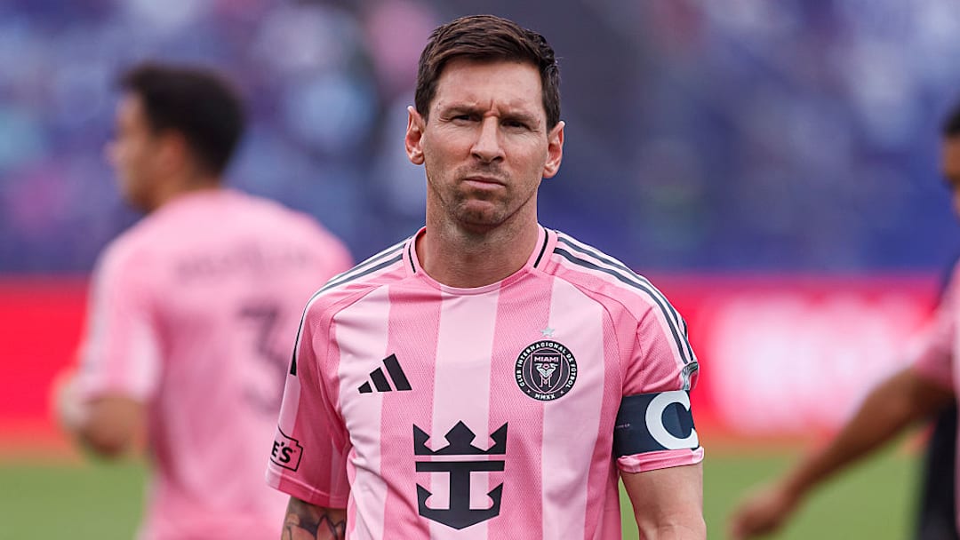 Lionel Messi is nursing a minor muscle strain.