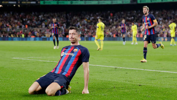 FC Barcelona v Villarreal - Robert Lewandowski