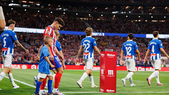 Julian Alvarez (Atletico de Madrid) seen during LaLiga EA...