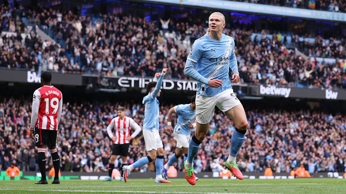 Manchester City vence al Brentford y mete presión al Arsenal