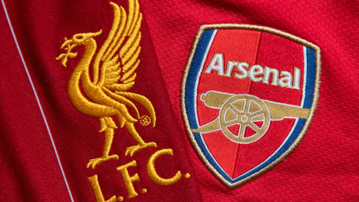 The Liverpool and Arsenal Club Crests