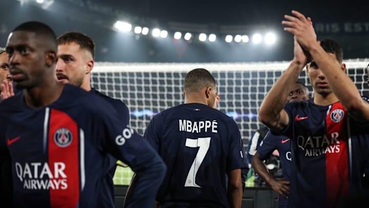 Mbappe, cuando militaba en el PSG y ya había problemas entre él y el equipo francés.