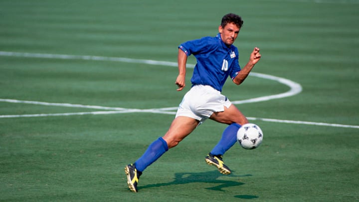 Roberto Baggio Plays in 1994 World Cup Match