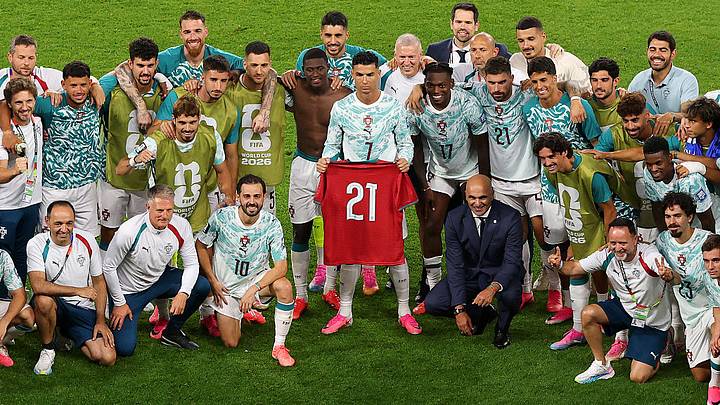 Cristiano Ronaldo y Portugal rindieron homenaje a Diogo Jota. Cristiano Ronaldo y Portugal rindieron homenaje a Diogo Jota.