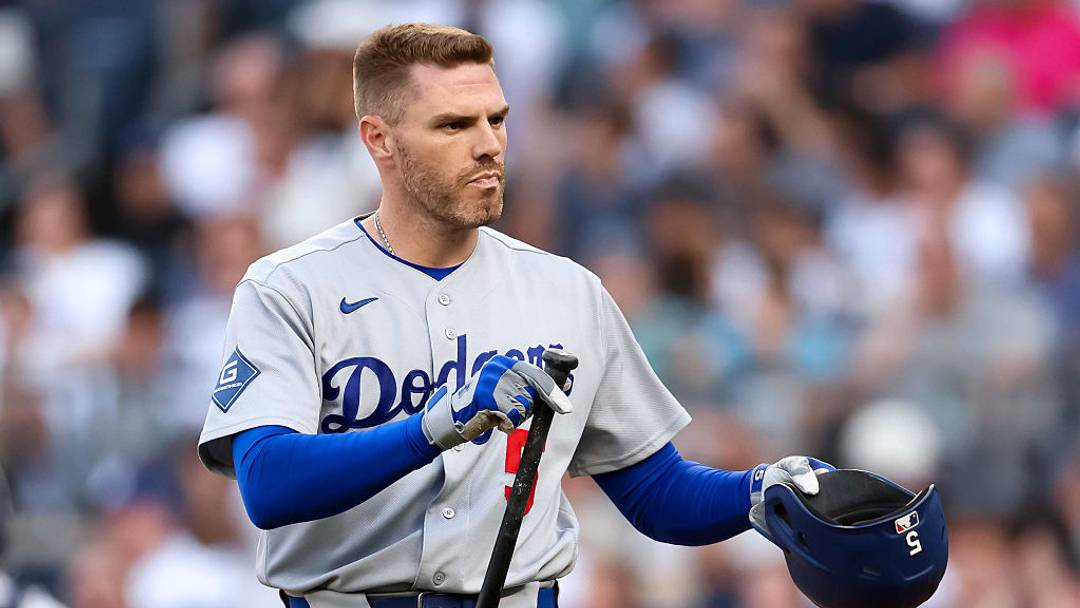 El primera base de los Dodgers, Freddie Freeman, forma parte de la minoría de jugadores que no utilizan la máquina de lanzar Trajekt para prepararse para los partidos.