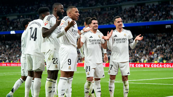 Brahim Diaz, Lucas Vazquez, Kylian Mbappe, Antonio Rudiger
