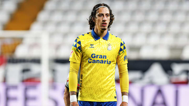 Fabio Silva (UD Las Palmas) seen in action during the LaLiga...