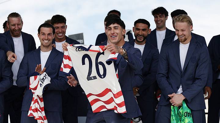Alejandro Zendejas durante el anuncio de la lista de estados Unidos para el Mundial 2026.