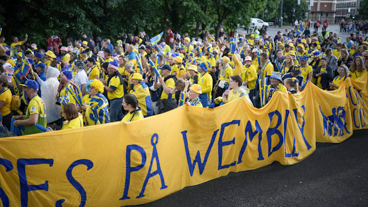 Football Fans Support Their Team In The Women's Euro Semi-final