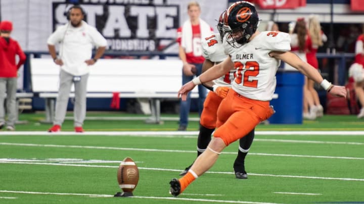 Brayden Pate helped Gilmer win a state championship in 2023.