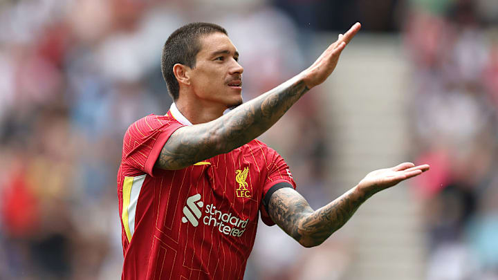 Darwin Núñez, delantero uruguayo del Liverpool.